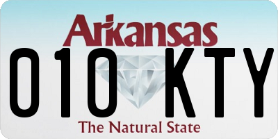 AR license plate 010KTY