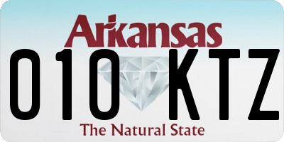 AR license plate 010KTZ