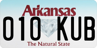 AR license plate 010KUB