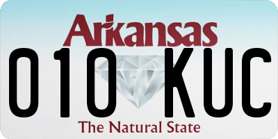 AR license plate 010KUC