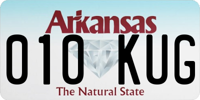AR license plate 010KUG