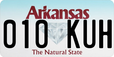AR license plate 010KUH