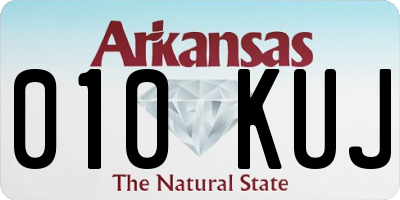 AR license plate 010KUJ