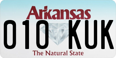 AR license plate 010KUK