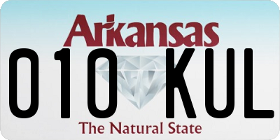 AR license plate 010KUL