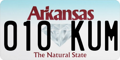 AR license plate 010KUM