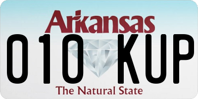 AR license plate 010KUP