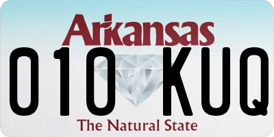 AR license plate 010KUQ