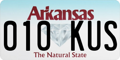 AR license plate 010KUS