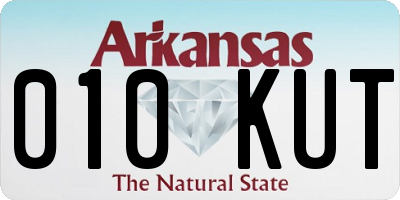 AR license plate 010KUT