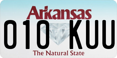 AR license plate 010KUU
