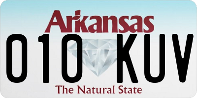 AR license plate 010KUV