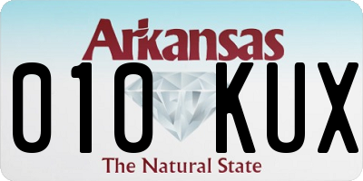 AR license plate 010KUX