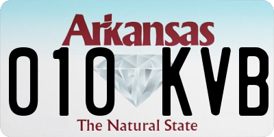 AR license plate 010KVB