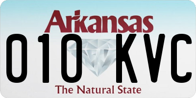 AR license plate 010KVC