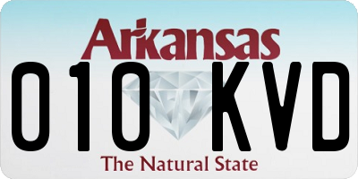 AR license plate 010KVD