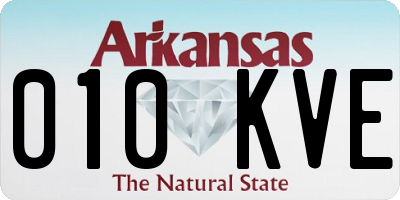 AR license plate 010KVE
