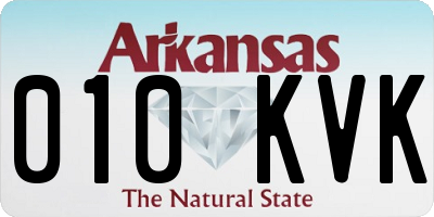 AR license plate 010KVK