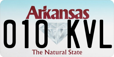 AR license plate 010KVL