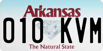 AR license plate 010KVM