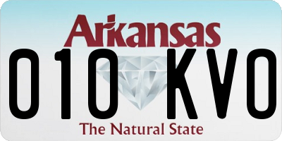AR license plate 010KVO