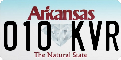 AR license plate 010KVR