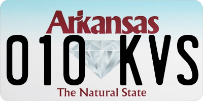 AR license plate 010KVS