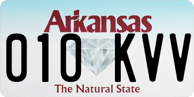 AR license plate 010KVV