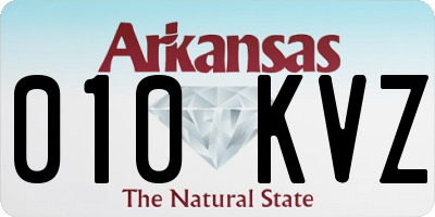 AR license plate 010KVZ