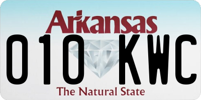 AR license plate 010KWC