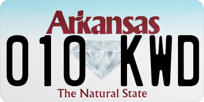 AR license plate 010KWD