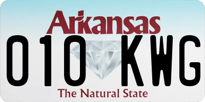 AR license plate 010KWG