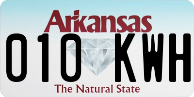 AR license plate 010KWH