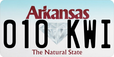 AR license plate 010KWI