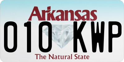 AR license plate 010KWP