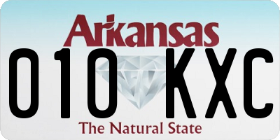 AR license plate 010KXC