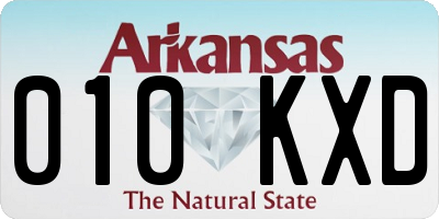 AR license plate 010KXD