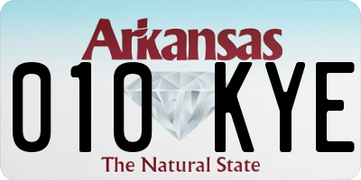 AR license plate 010KYE