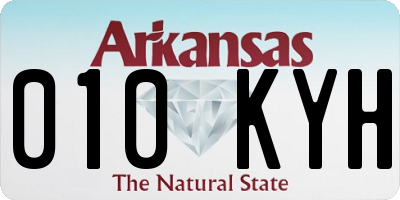 AR license plate 010KYH