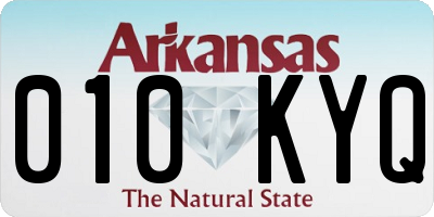 AR license plate 010KYQ