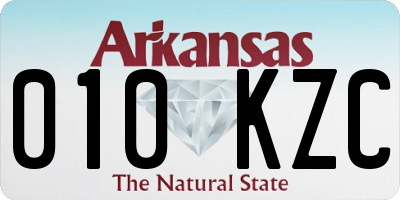 AR license plate 010KZC