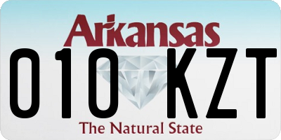 AR license plate 010KZT