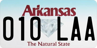 AR license plate 010LAA