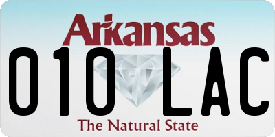AR license plate 010LAC