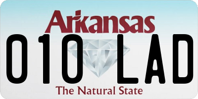 AR license plate 010LAD