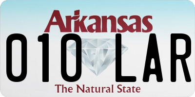 AR license plate 010LAR