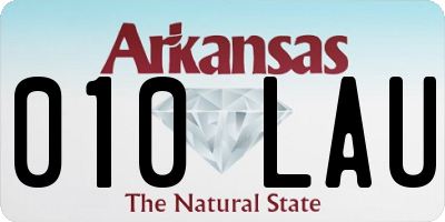 AR license plate 010LAU