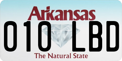 AR license plate 010LBD