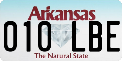 AR license plate 010LBE