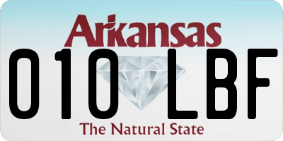 AR license plate 010LBF